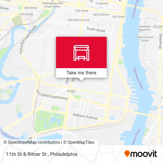 11th St & Ritner St map