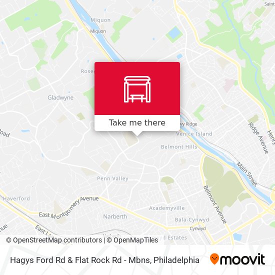 Hagys Ford Rd & Flat Rock Rd - Mbns map