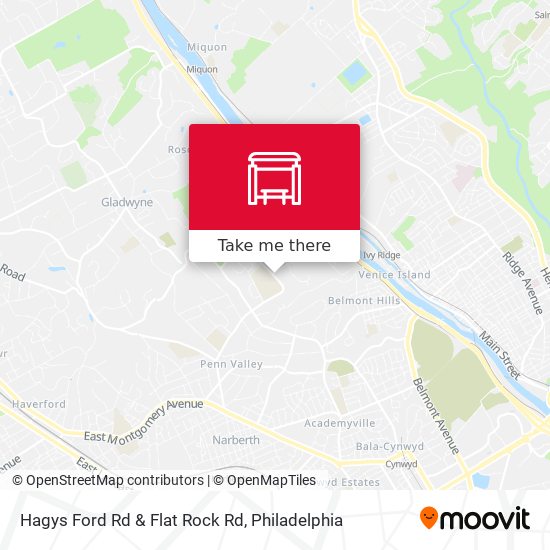 Mapa de Hagys Ford Rd & Flat Rock Rd