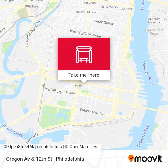 Oregon Av & 12th St map