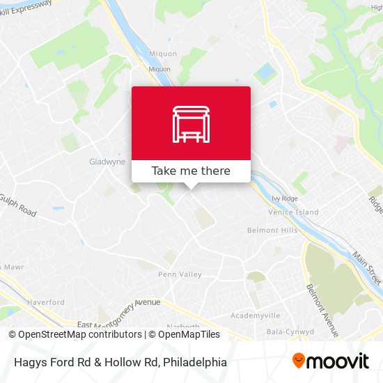 Hagys Ford Rd & Hollow Rd map