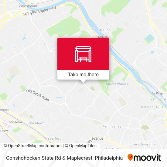 Conshohocken State Rd & Maplecrest map