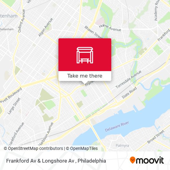 Mapa de Frankford Av & Longshore Av