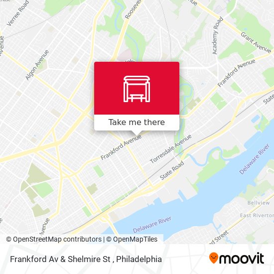 Frankford Av & Shelmire St map