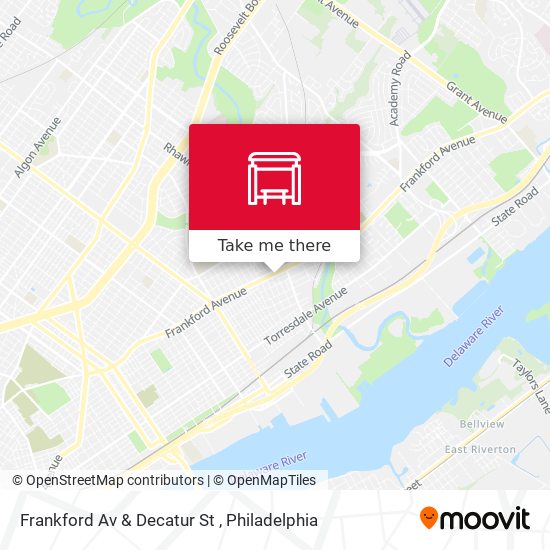 Mapa de Frankford Av & Decatur St