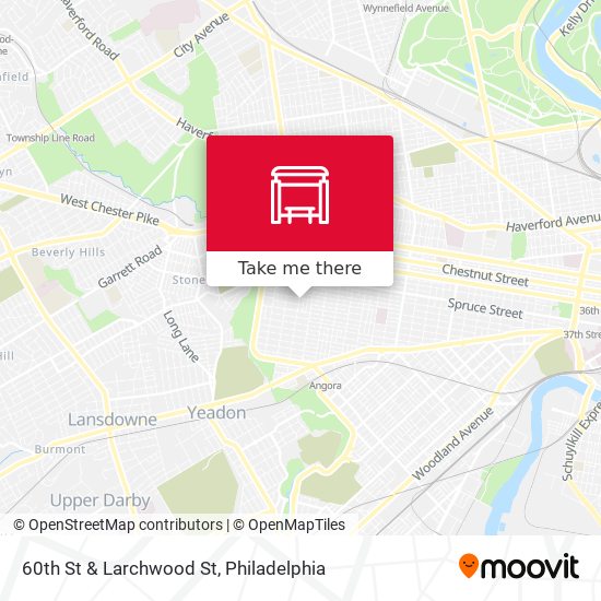 60th St & Larchwood St map