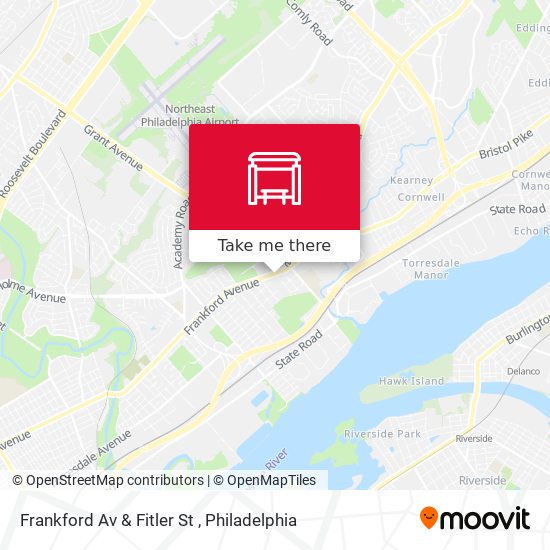 Frankford Av & Fitler St map