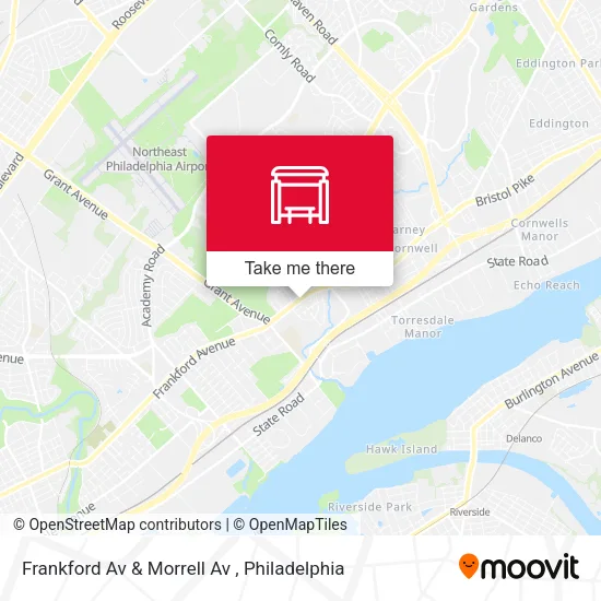 Mapa de Frankford Av & Morrell Av
