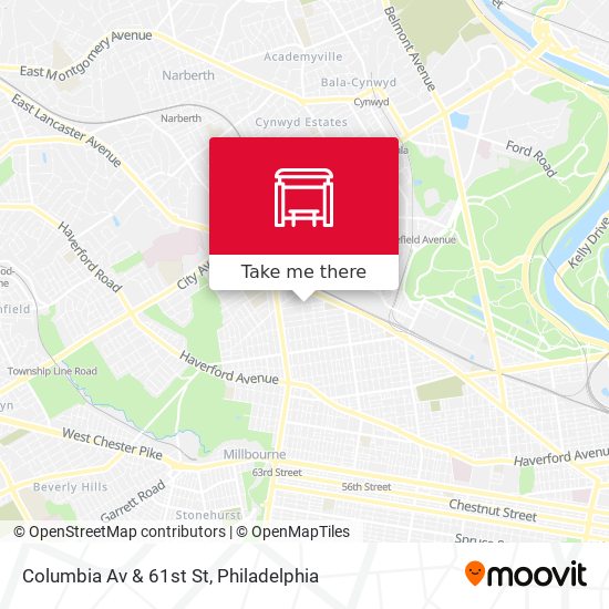 Mapa de Columbia Av & 61st St