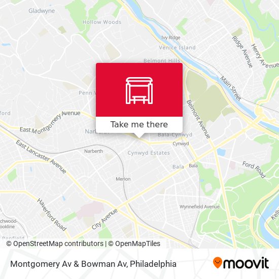 Montgomery Av & Bowman Av map