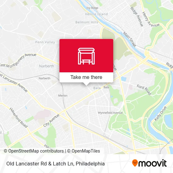 Old Lancaster Rd & Latch Ln map