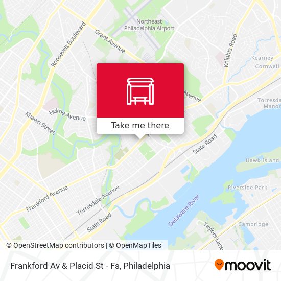 Mapa de Frankford Av & Placid St - Fs