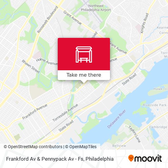 Frankford Av & Pennypack Av - Fs map