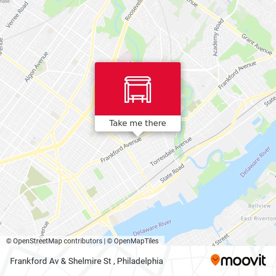 Frankford Av & Shelmire St map