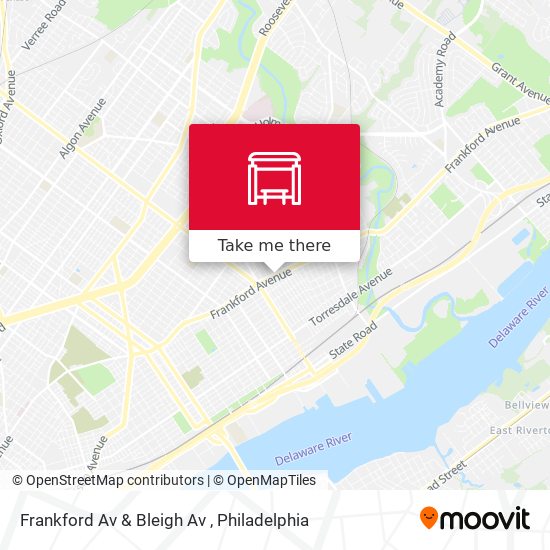 Mapa de Frankford Av & Bleigh Av