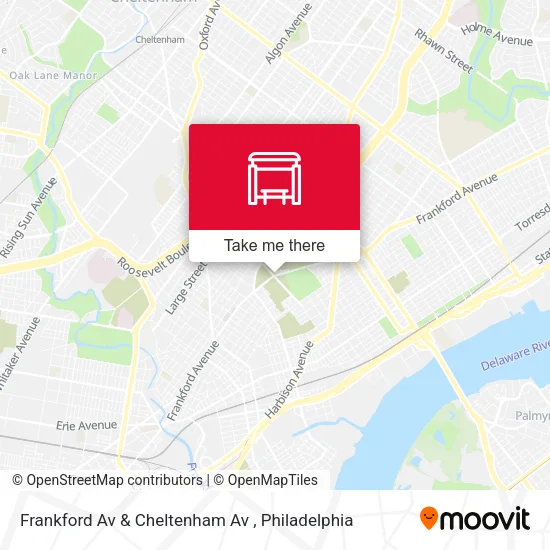 Mapa de Frankford Av & Cheltenham Av