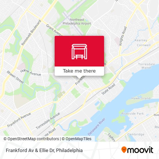 Frankford Av & Ellie Dr map