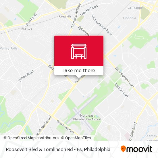 Roosevelt Blvd & Tomlinson Rd - Fs map