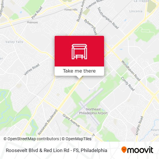 Roosevelt Blvd & Red Lion Rd - FS map