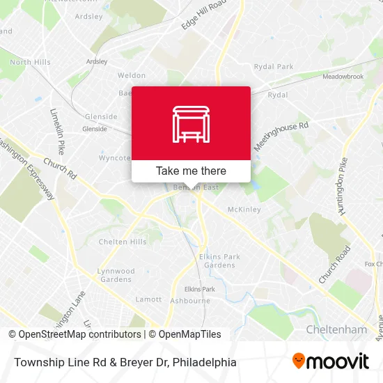 Township Line Rd & Breyer Dr map