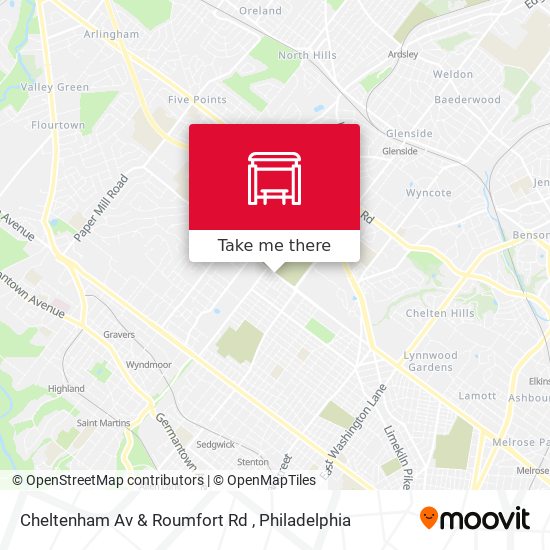 Cheltenham Av & Roumfort Rd map
