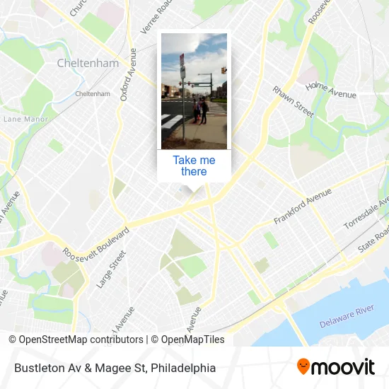 Bustleton Av & Magee St map