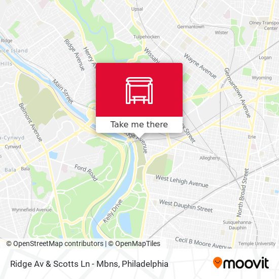 Ridge Av & Scotts Ln - Mbns map