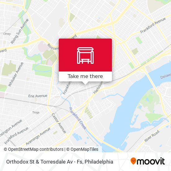 Orthodox St & Torresdale Av - Fs map