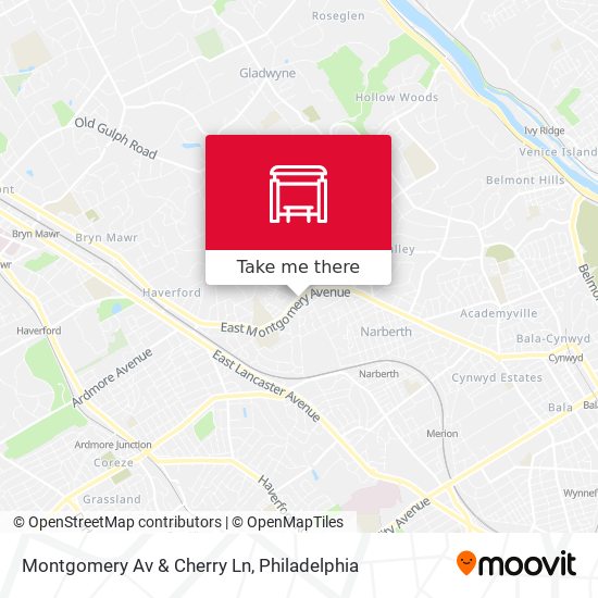 Montgomery Av & Cherry Ln map