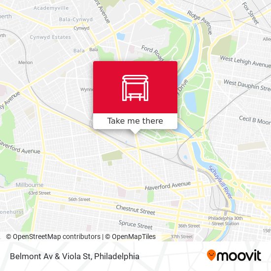 Mapa de Belmont Av & Viola St