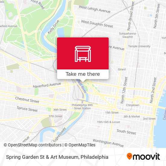 Mapa de Spring Garden St & Art Museum