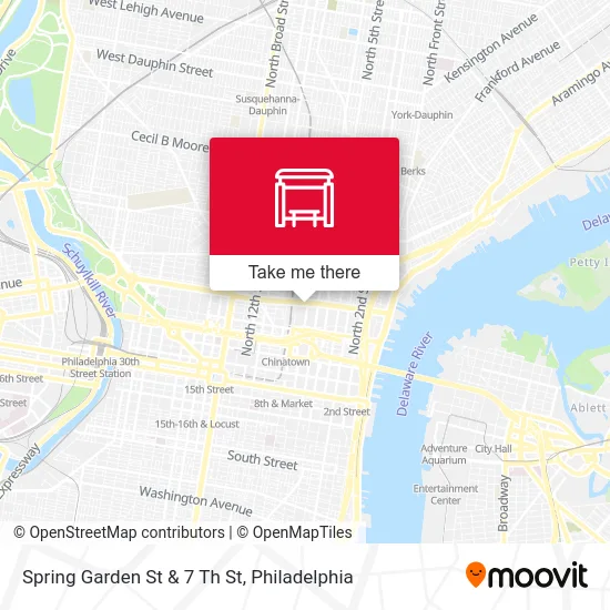 Spring Garden St & 7 Th St map