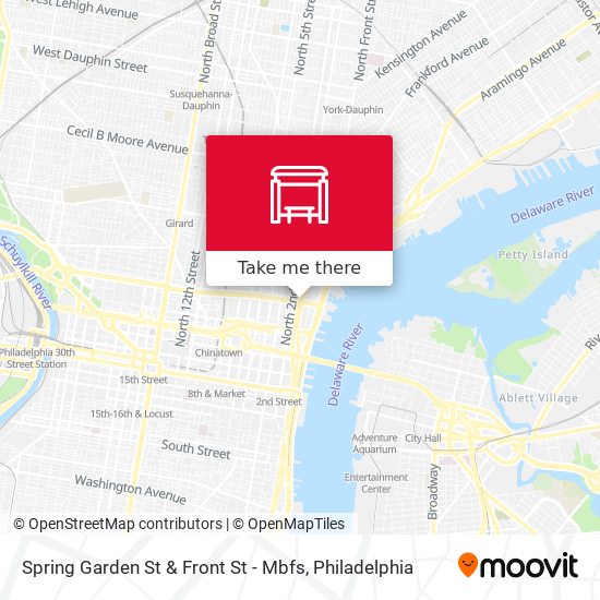 Spring Garden St & Front St - Mbfs map