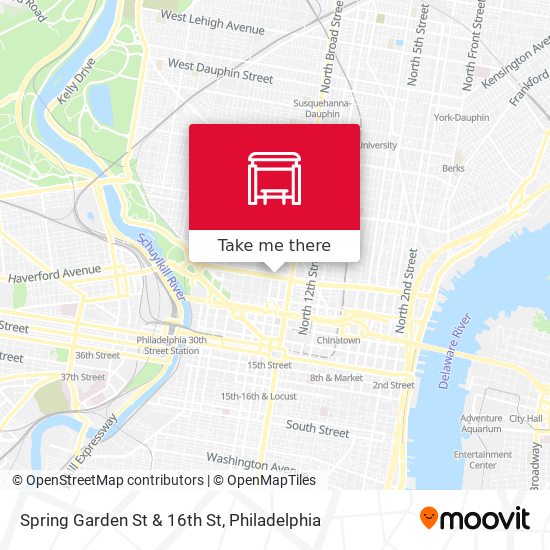 Mapa de Spring Garden St & 16th St