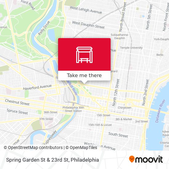 Mapa de Spring Garden St & 23rd St