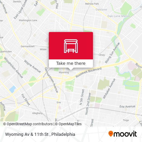 Mapa de Wyoming Av & 11th St
