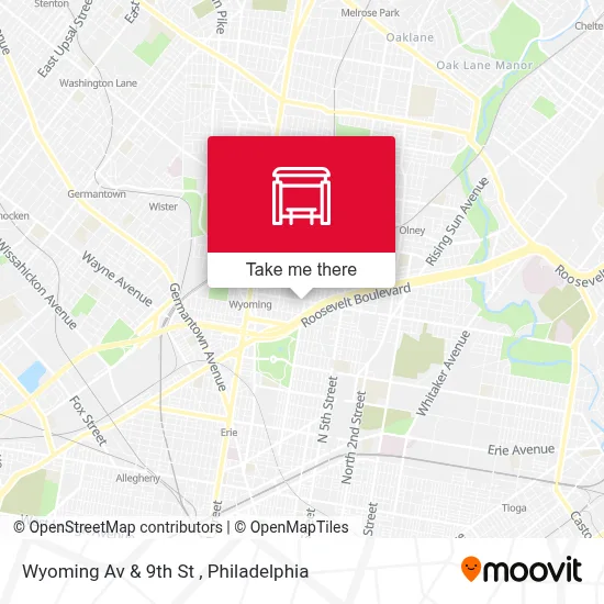 Wyoming Av & 9th St map