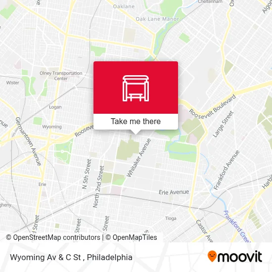 Wyoming Av & C St map