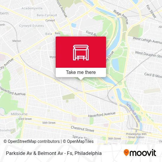 Parkside Av & Belmont Av - Fs map