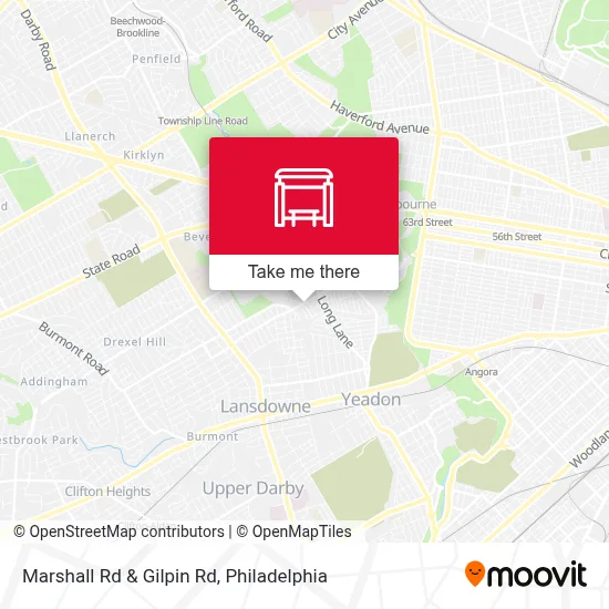 Marshall Rd & Gilpin Rd map