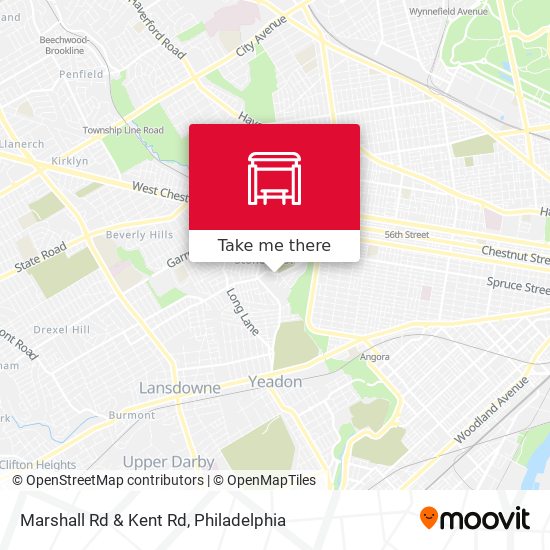 Marshall Rd & Kent Rd map