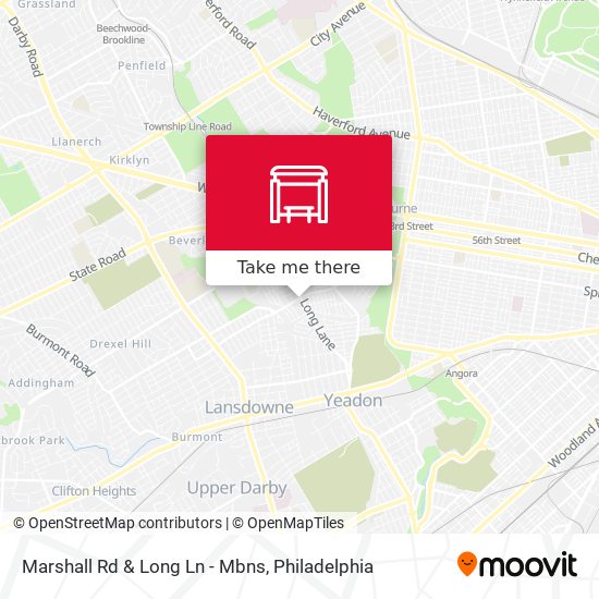 Marshall Rd & Long Ln - Mbns map
