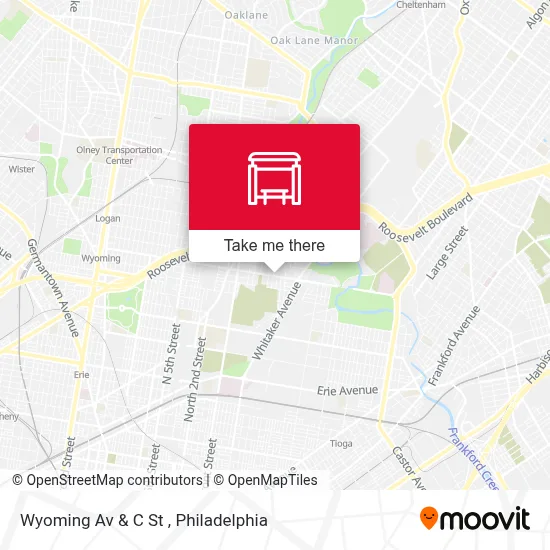 Wyoming Av & C St map