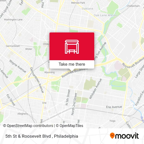 5th St & Roosevelt Blvd map