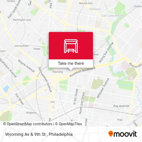 Wyoming Av & 9th St map