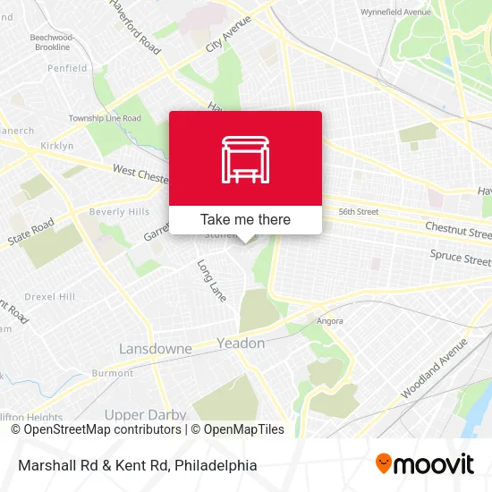 Marshall Rd & Kent Rd map