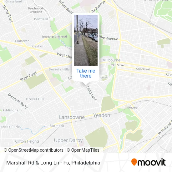 Marshall Rd & Long Ln - Fs map