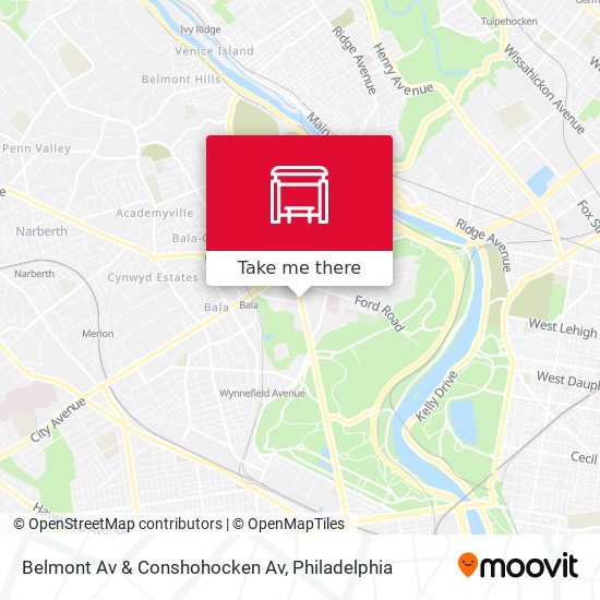 Mapa de Belmont Av & Conshohocken Av