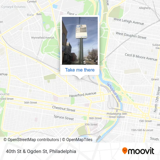 40th St & Ogden St map