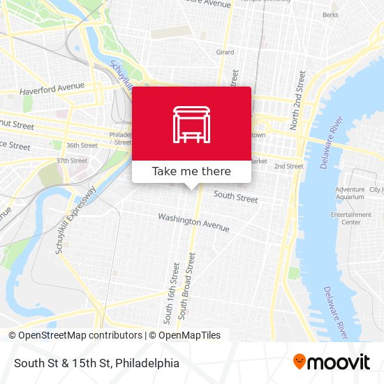 Mapa de South St & 15th St